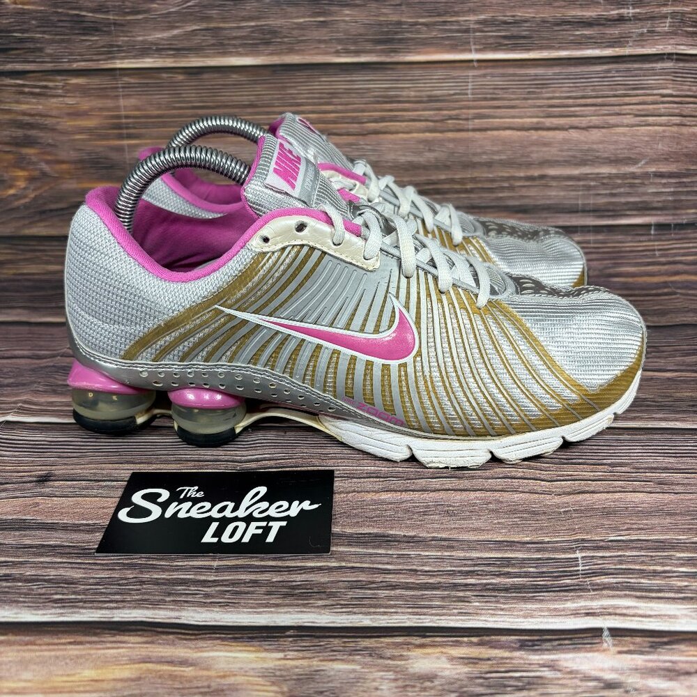 Nike Zoom Shox Experience‎ Women's Silver Pink Athletic Shoes